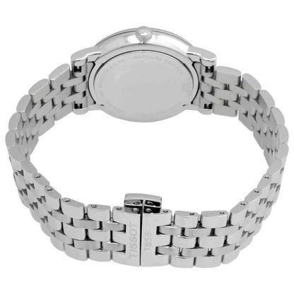 Tissot T Classic Carson Premium Lady Mother of Pearl Pink Dial Silver Watch For Women - T122.210.11.159.00