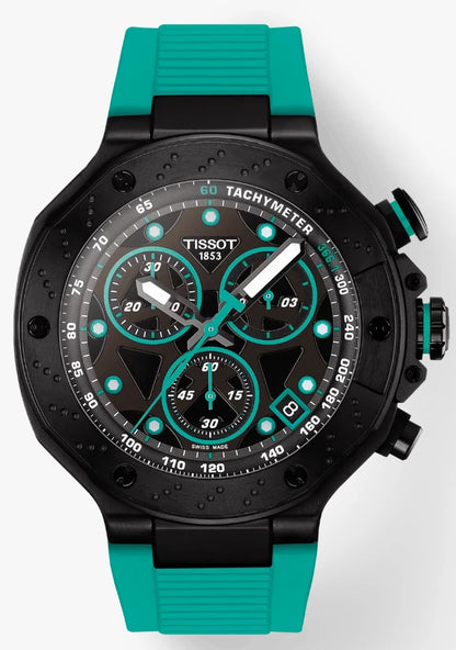 T-Race Chronograph Black & Green Men's Watch Quartz T141.417.37.051.01