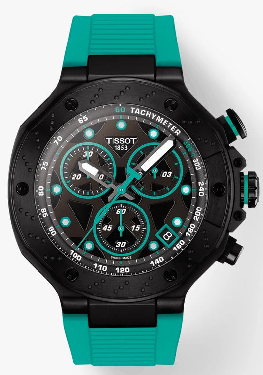 Tissot T-Race Chronograph Black & Green Men's Watch Quartz T141.417.37.051.01
