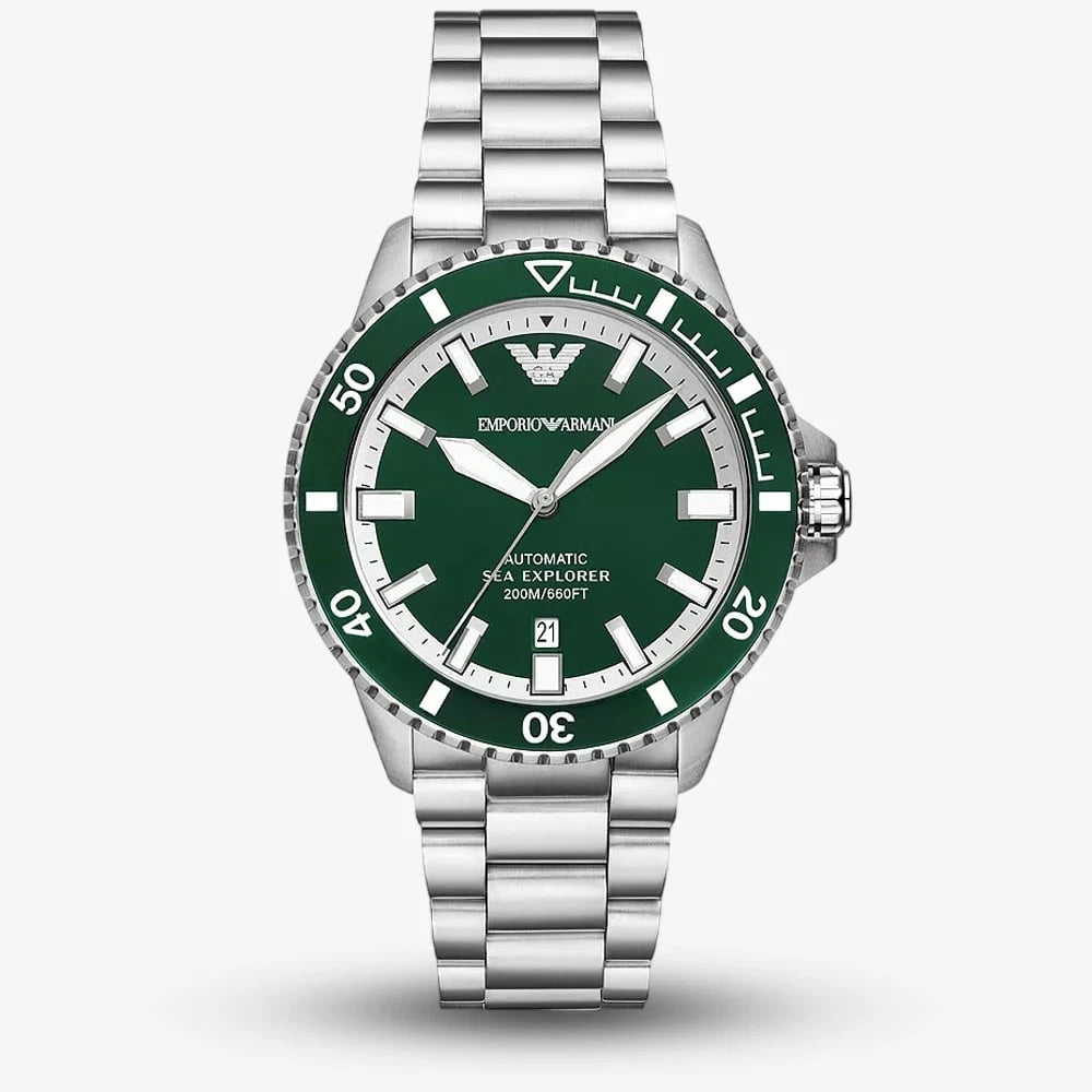 Emporio Armani Mens Sea Explorer Green Watch AR60080