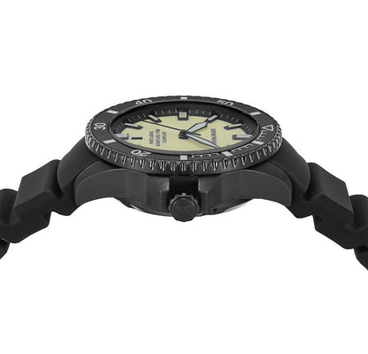 Armani Sea Explorer Black Silicone Strap Watch AR60085