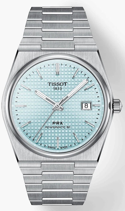 PRX Powermatic 80 Baby Blue Dial 40MM Men's Watch T137.407.11.351.00