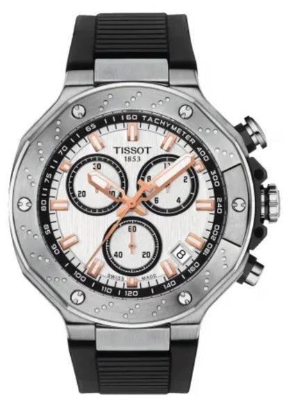 T-Race Chronograph White Dial Quartz Men's Watch T141.417.17.011.00