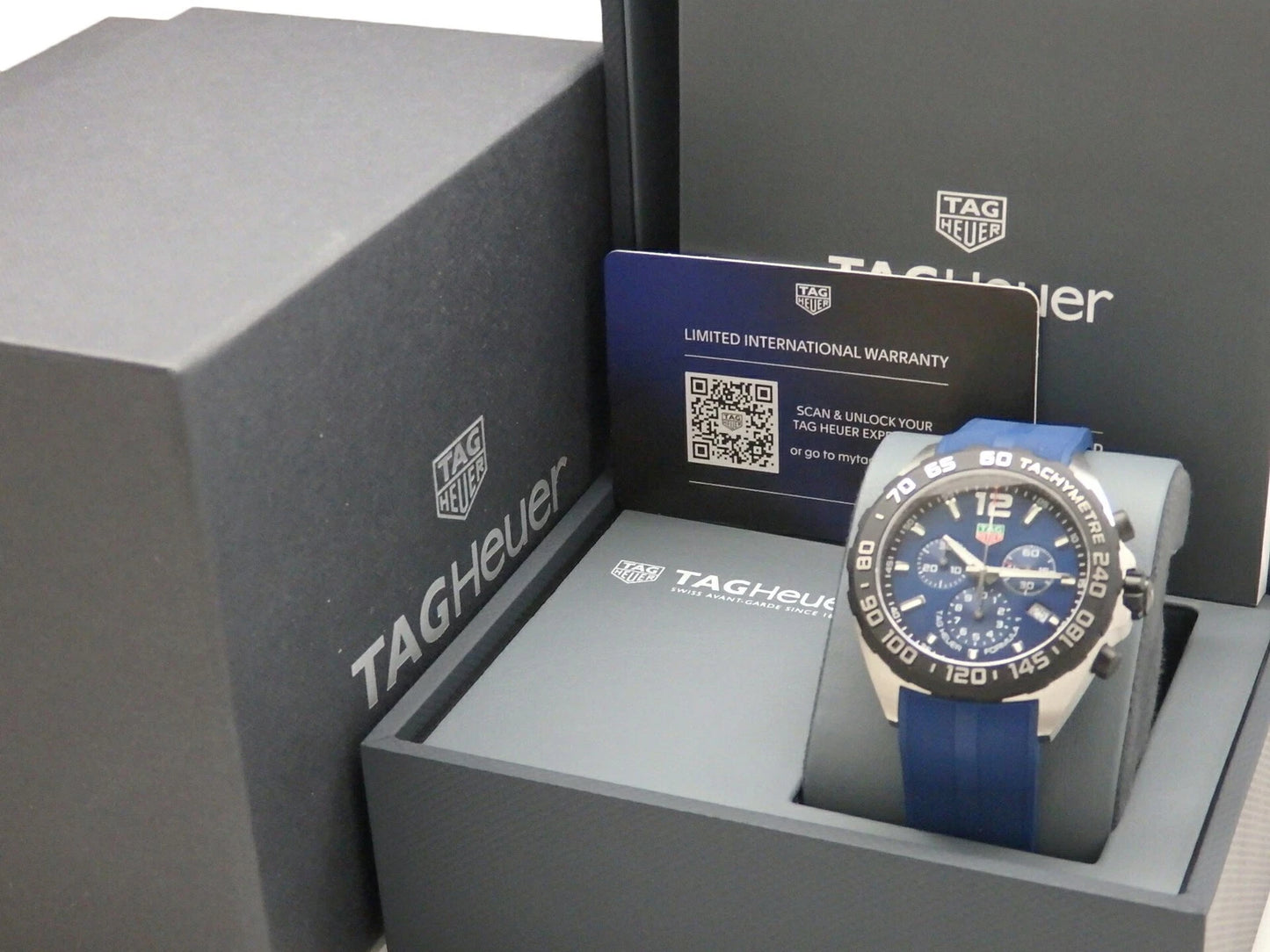 TAG Heuer Formula 1 Chronograph Blue Dial Rubber - CAZ101AV.FT8077