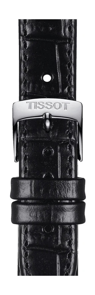 Tissot Carson Lady Silver Dial Black Leather Women - T122.210.16.033.00