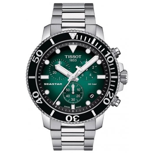 Tissot Men's 45.5mm Seastar 1000 Chronograph Watch Model: T120.417.11.091.01