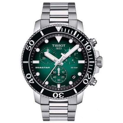 Tissot Men's 45.5mm Seastar 1000 Chronograph Watch Model: T120.417.11.091.01