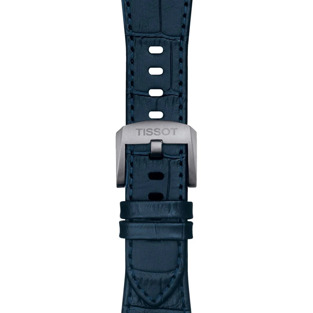 Tissot PRX Blue Dial Blue Leather Strap Watch for Men - T137.410.16.041.00