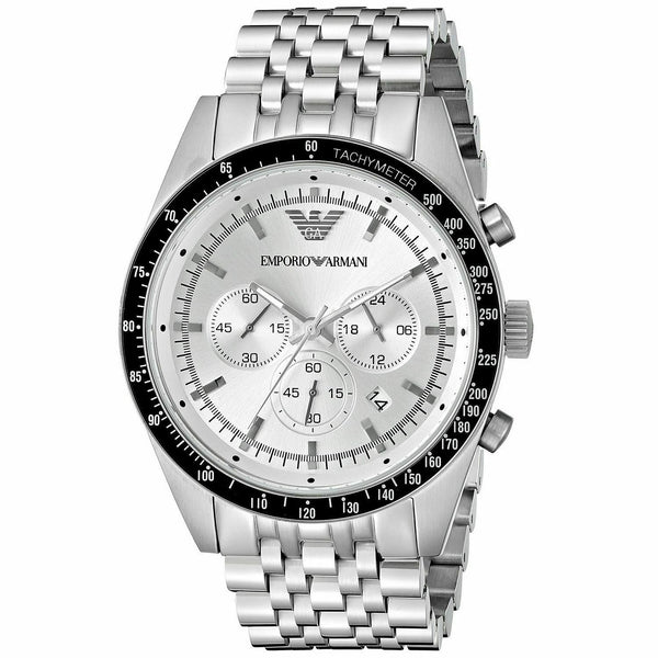 Armani AR6073 Men's Sportivo Silver Stainless Steel Watch