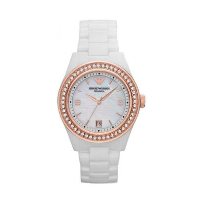 Armani AR1472 White Ceramica Gold