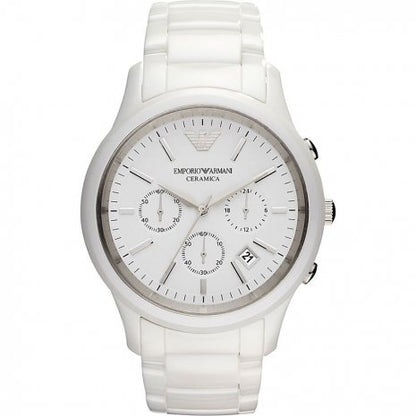 Armani AR1453 Renato Large Ceramic Chronograph Watch