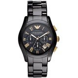 Emporio Armani AR1410 Ceramica Chronograph Analog Black Men's Watch