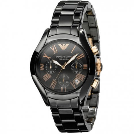 Emporio Armani AR1411 Ceramica Women Classic Chronograph Watch