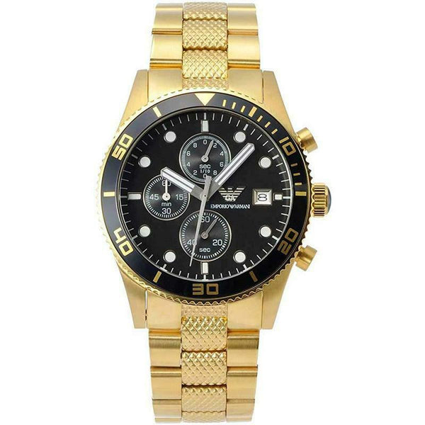 Emporio Armani AR5857 Gold Plated Stainless Steel Men's Watch