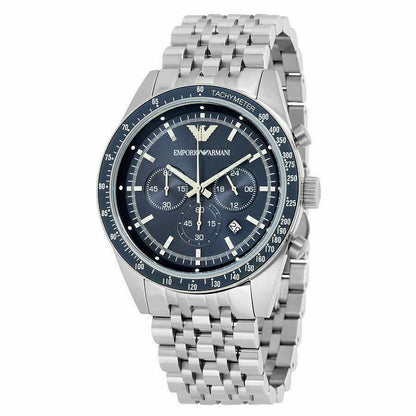 Armani AR6072 Sportivo Chronograph Blue Dial Men's Watch