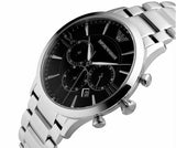 Armani Watches AR11208 Silver & Black Men's Watch