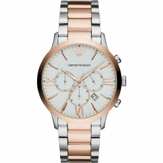 Armani Watches AR11209 Giovanni Silver & Rose Gold Men's Watch