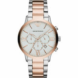 Armani Watches AR11209 Giovanni Silver & Rose Gold Men's Watch