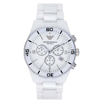 Armani Watches AR1424 Gents White Ceramic Watch