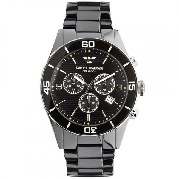 Emporio Armani Watch AR1421 Ceramic Men's Chronograph Watch