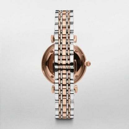 Armani AR1683 Women's Two Tone Mother of Pearl Dial Watch