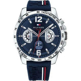 Tommy Hilfiger 1791476 Tachymeter Navy Blue Day Date Men's Decker Watch