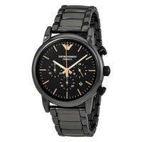 Emporio Armani AR1509 Luigi Ceramic Black Dial Chronograph Men's Watch