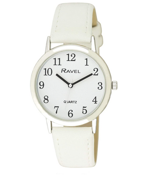 Ravel Womens Classic Strap Large White Watch  R0137.04.1