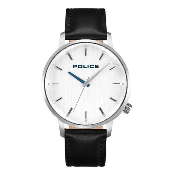 Police Mens Leather Strap Watch