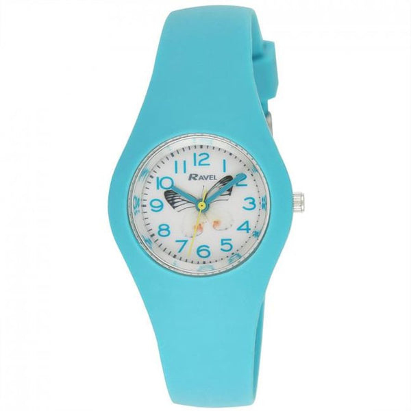 Ravel Womens Summer Silicone Blue Watch R1805